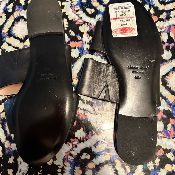 NBW Charles David Black Sandals! Size 10! - Picture 5 of 7